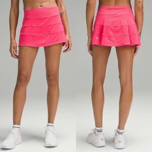 Lululemon Pace Rival Mid Rise Skirt Lip Gloss Size 12
